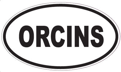 ORCINS - Oval Sticker