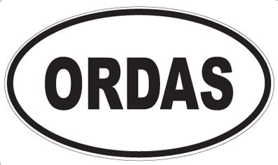 ORDAS - Oval Sticker