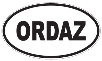 ORDAZ - Oval Magnet