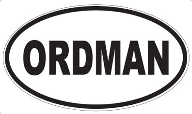 ORDMAN - Oval Magnet