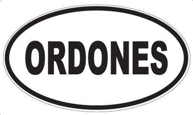 ORDONES - Oval Sticker