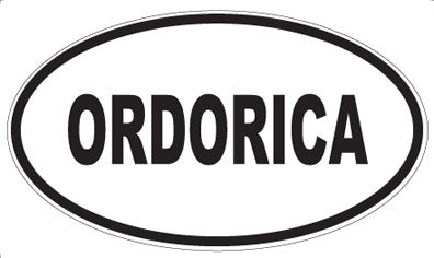 ORDORICA - Oval Sticker