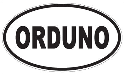 ORDUNO - Oval Sticker