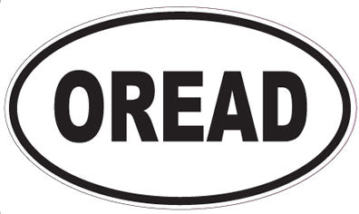 OREAD - Oval Sticker