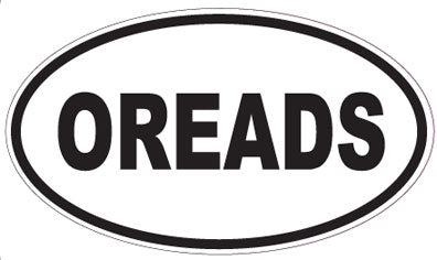 OREADS - Oval Sticker