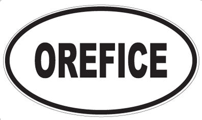 OREFICE - Oval Sticker