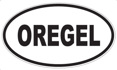 OREGEL - Oval Sticker