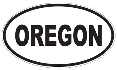 OREGON - Oval Sticker