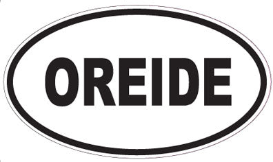 OREIDE - Oval Sticker