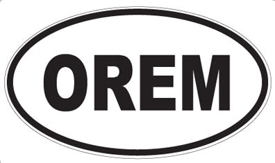 OREM - Oval Sticker
