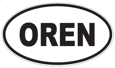 OREN - Oval Sticker