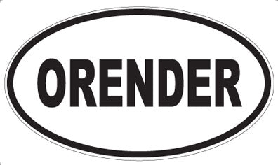 ORENDER - Oval Sticker