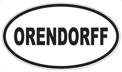ORENDORFF - Oval Magnet
