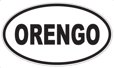 ORENGO - Oval Sticker