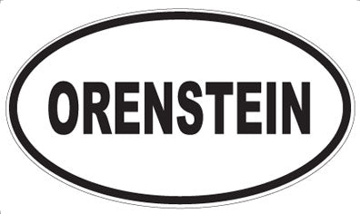 ORENSTEIN - Oval Sticker