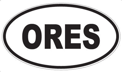 ORES - Oval Sticker