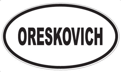 ORESKOVICH - Oval Magnet