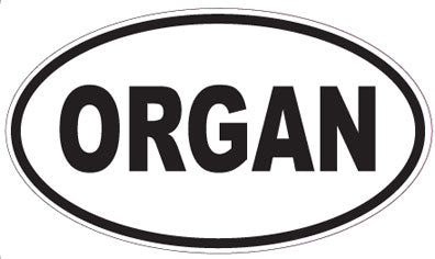 ORGAN - Oval Sticker