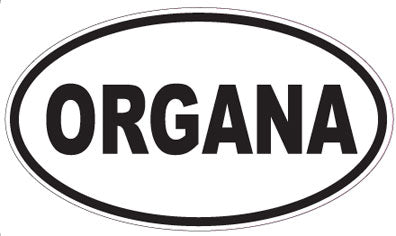 ORGANA - Oval Sticker