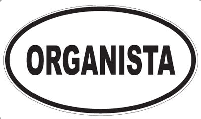 ORGANISTA - Oval Magnet
