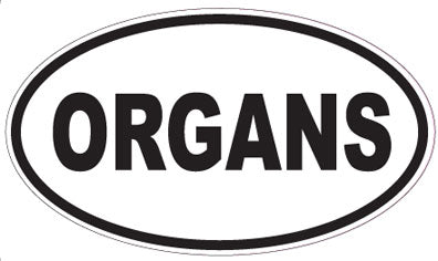 ORGANS - Oval Sticker