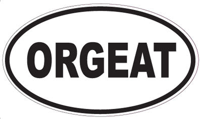 ORGEAT - Oval Sticker