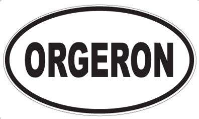 ORGERON - Oval Sticker