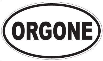ORGONE - Oval Sticker