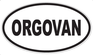 ORGOVAN - Oval Sticker