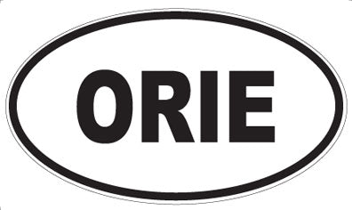 ORIE - Oval Sticker
