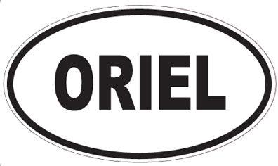 ORIEL - Oval Sticker