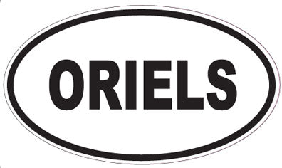 ORIELS - Oval Sticker