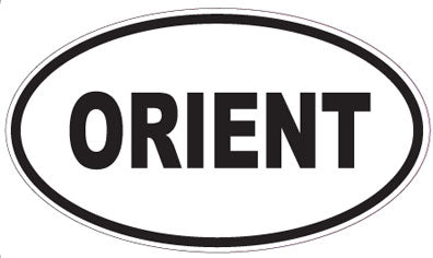 ORIENT - Oval Sticker