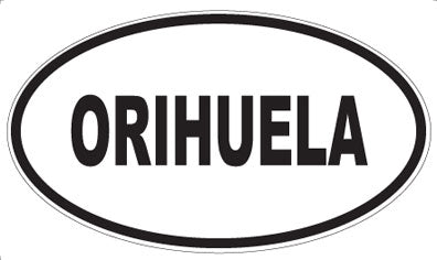 ORIHUELA - Oval Sticker