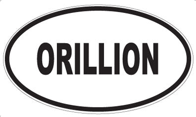 ORILLION - Oval Sticker