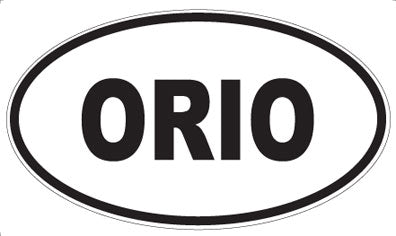 ORIO - Oval Sticker