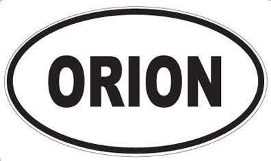 ORION - Oval Sticker