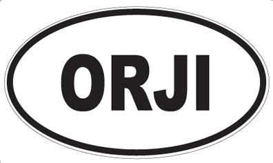 ORJI - Oval Sticker