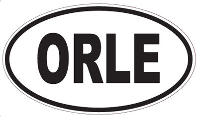 ORLE - Oval Sticker
