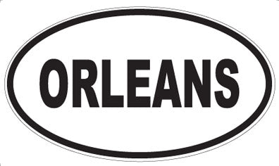 ORLEANS - Oval Sticker