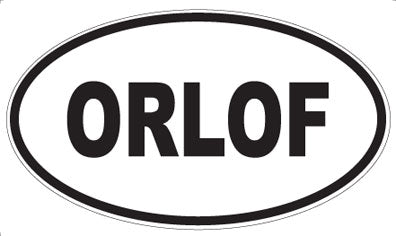ORLOF - Oval Sticker
