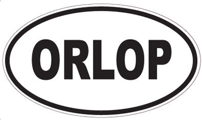 ORLOP - Oval Sticker