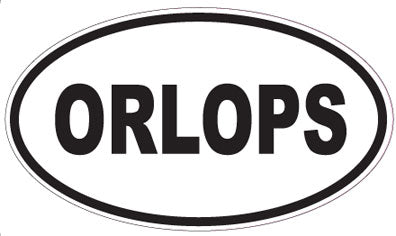 ORLOPS - Oval Sticker