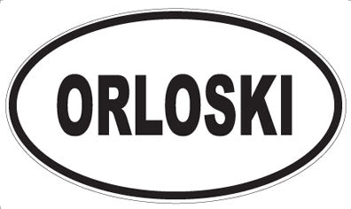 ORLOSKI - Oval Sticker