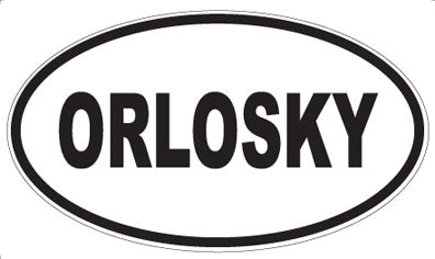 ORLOSKY - Oval Sticker