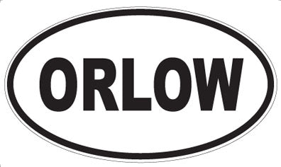 ORLOW - Oval Sticker