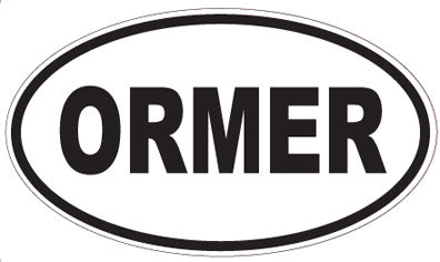 ORMER - Oval Sticker