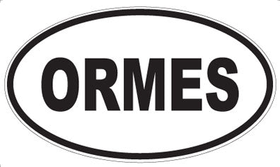 ORMES - Oval Sticker