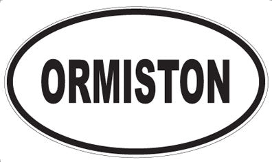 ORMISTON - Oval Sticker