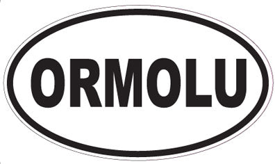 ORMOLU - Oval Sticker
